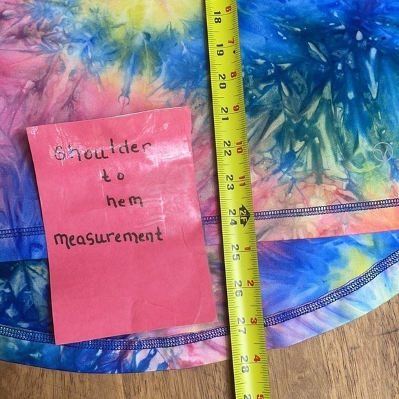 VOGO ATHLETICA TIE DYE TANK TOP MEDIUM YOGA RACER - Picture 4 of 6
